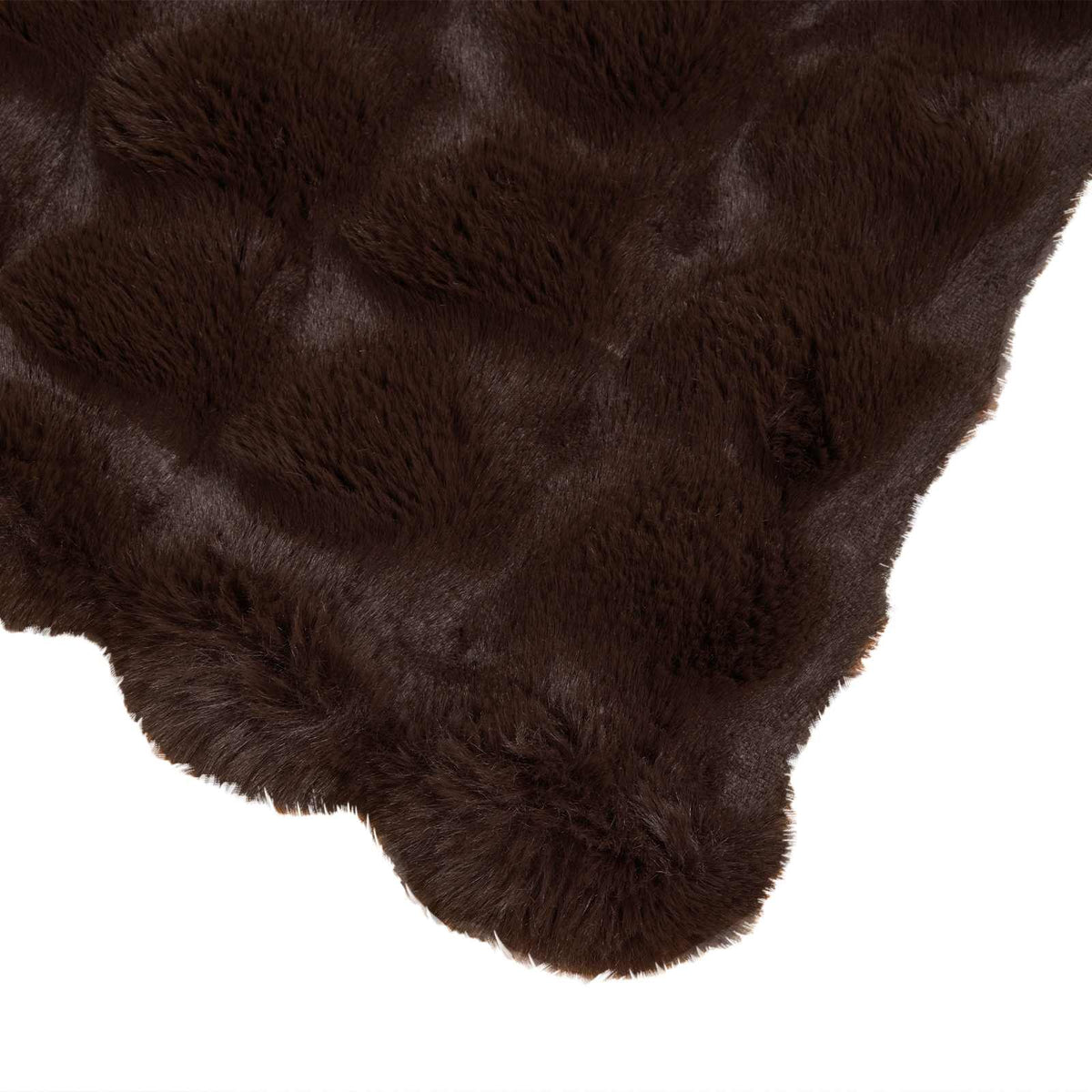Protuklizna deka od umjetnog zečjeg krzna Olite 4 pcs Kamel