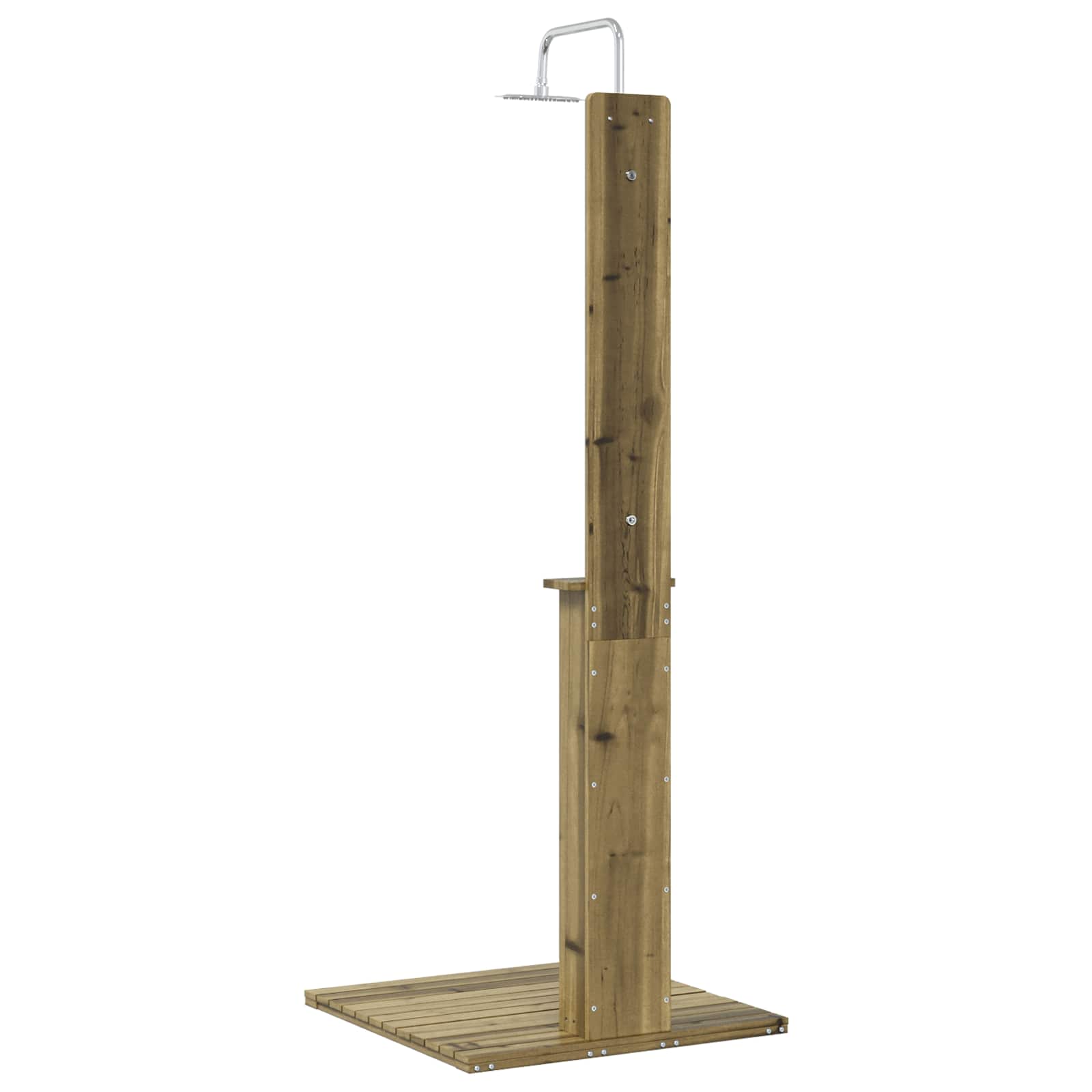 Vanjski tuš Prirodna 75 x 76 x 217 cm Impregnirana borovina