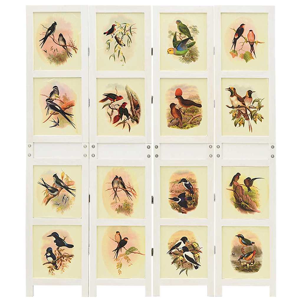 Romdivider Panel Bijelo 141,5 x 165 cm MDF