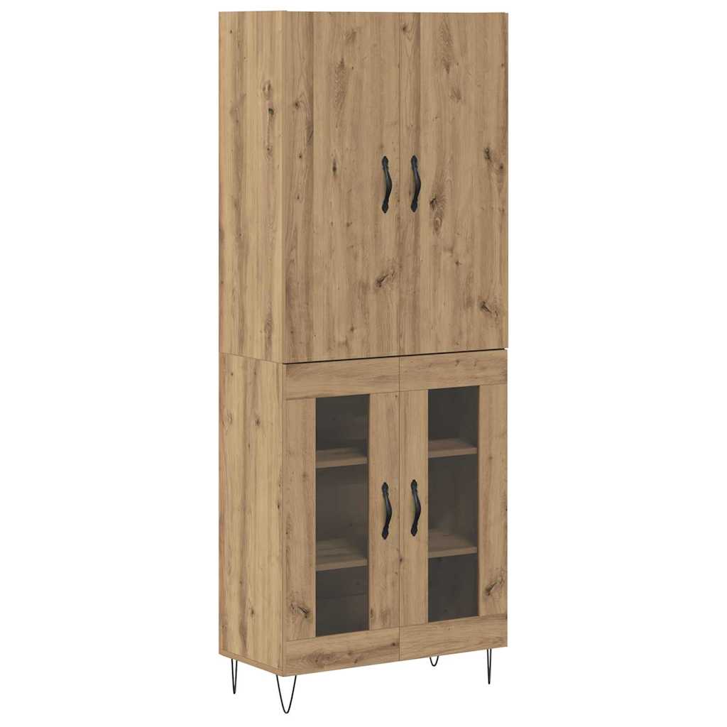 Highboard 2 pcs Umjetnički hrast 69,5 x 34 x 180 cm