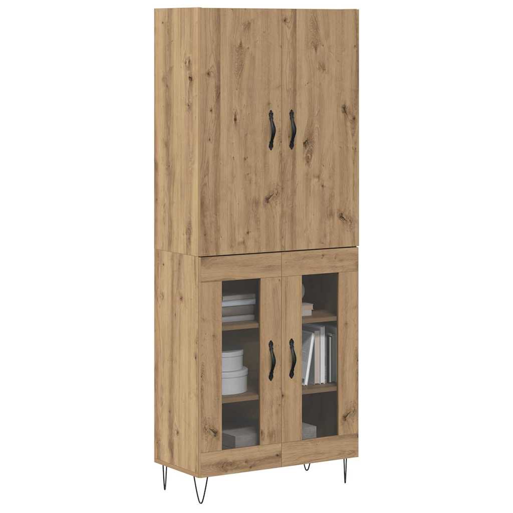 Highboard 2 pcs Umjetnički hrast 69,5 x 34 x 180 cm