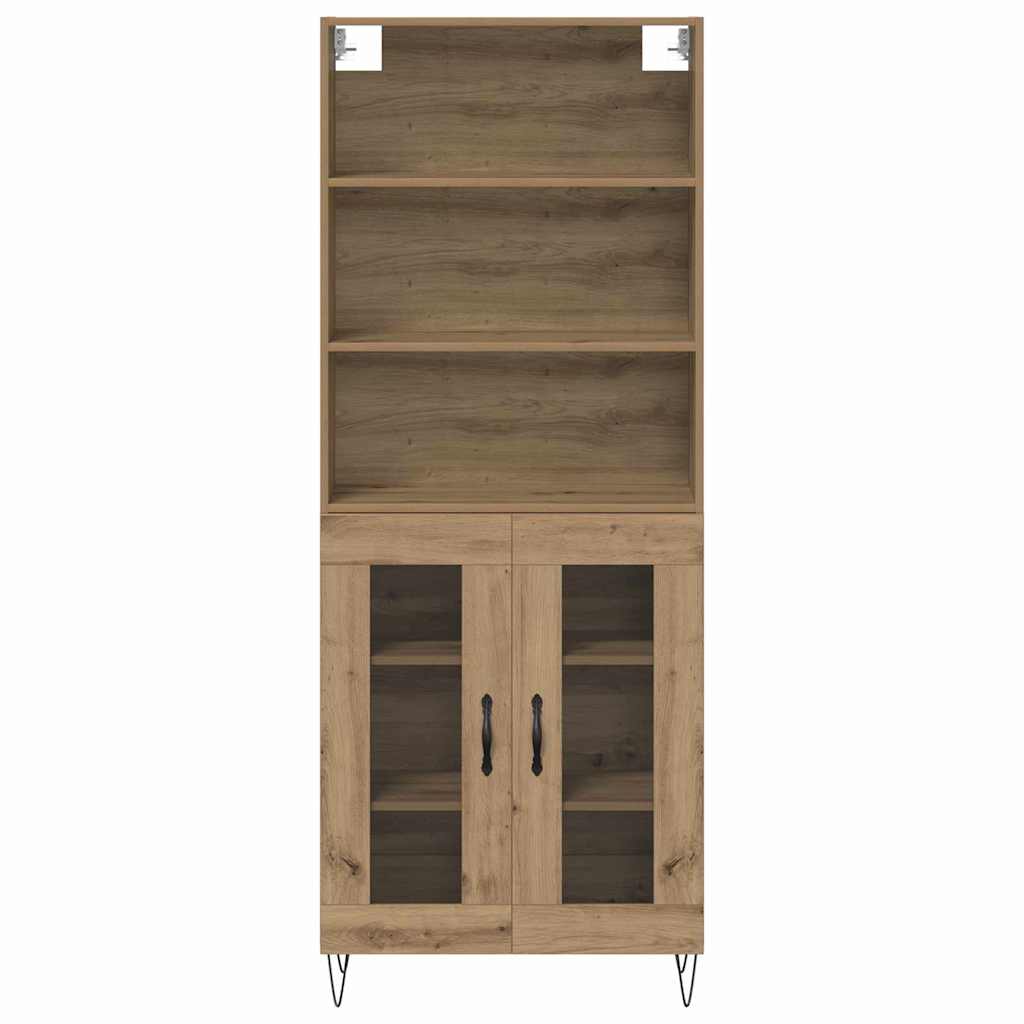 Highboard 2 pcs Umjetnički hrast Konstruirano drvo