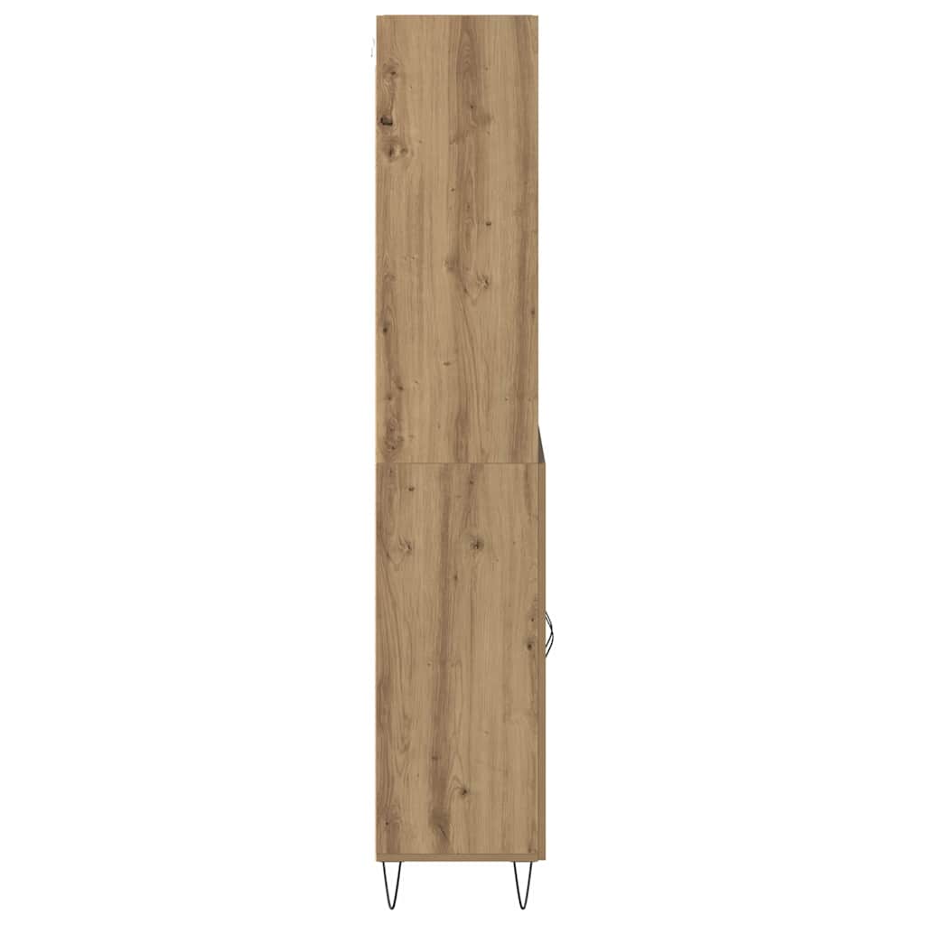 Highboard 2 pcs Umjetnički hrast Konstruirano drvo