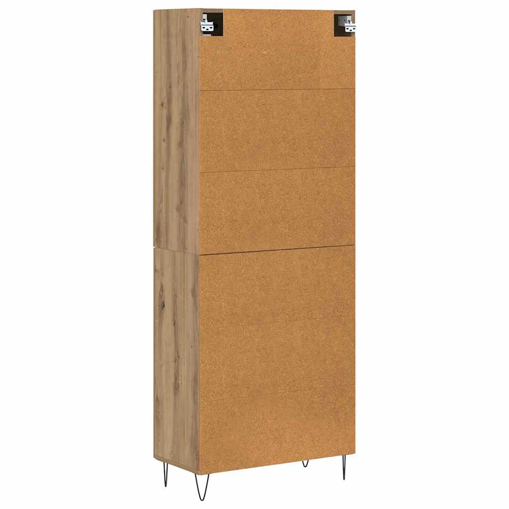 Highboard Umjetnički hrast 69,5 x 34 x 180 cm Konstruirano drvo