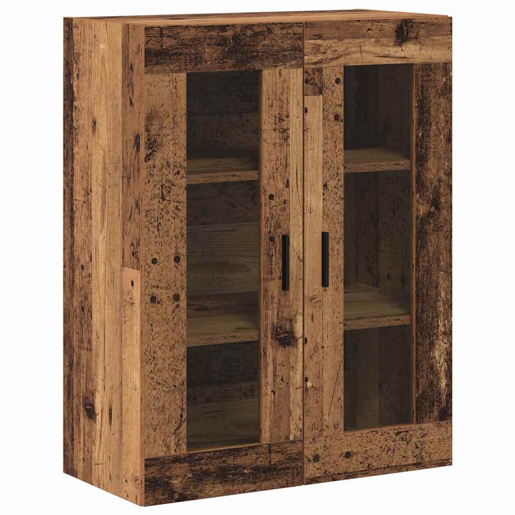 Highboard 2 pcs Staro drvo Inženjerska drva i staklo