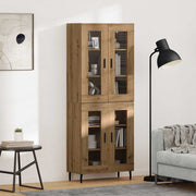 Highboard 2 kom. Umjetnički hrast 69,5 x 34 x 180 cm
