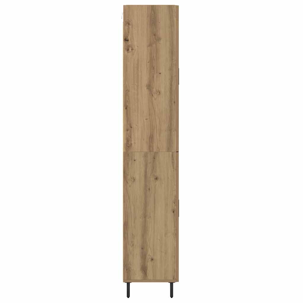 Highboard 2 pcs Staro drvo 69,5 x 34 x 180 cm Konstruirano drvo