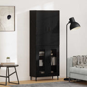 Highboard 2 pcs Umjetnički hrast Inženjerska drva i staklo