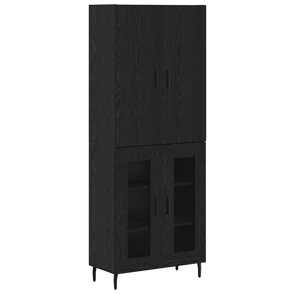 Highboard 2 pcs Umjetnički hrast Inženjerska drva i staklo