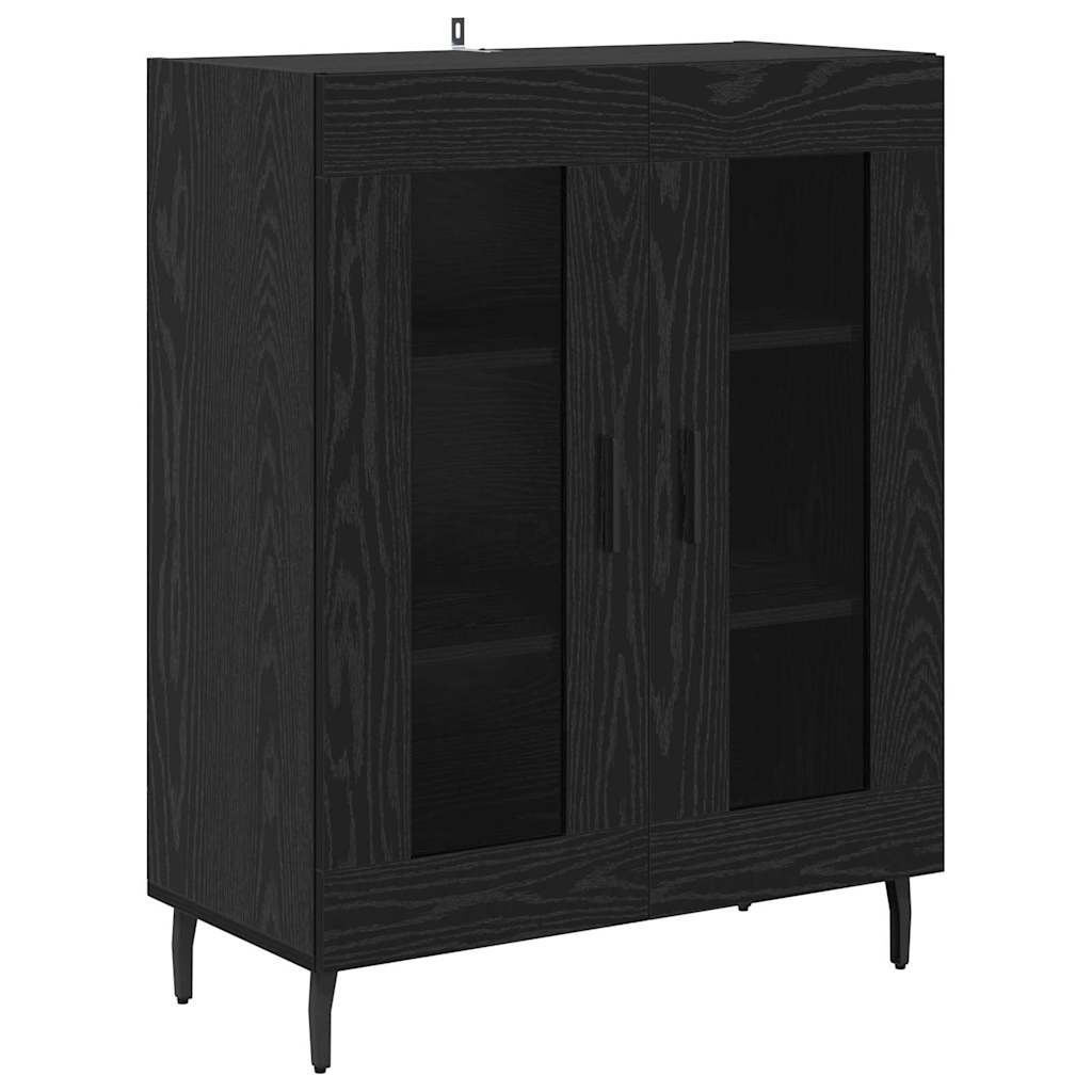Highboard 2 pcs Umjetnički hrast Inženjerska drva i staklo