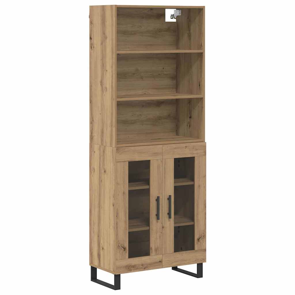 Highboard 2 pcs Umjetnički hrast Konstruirano drvo