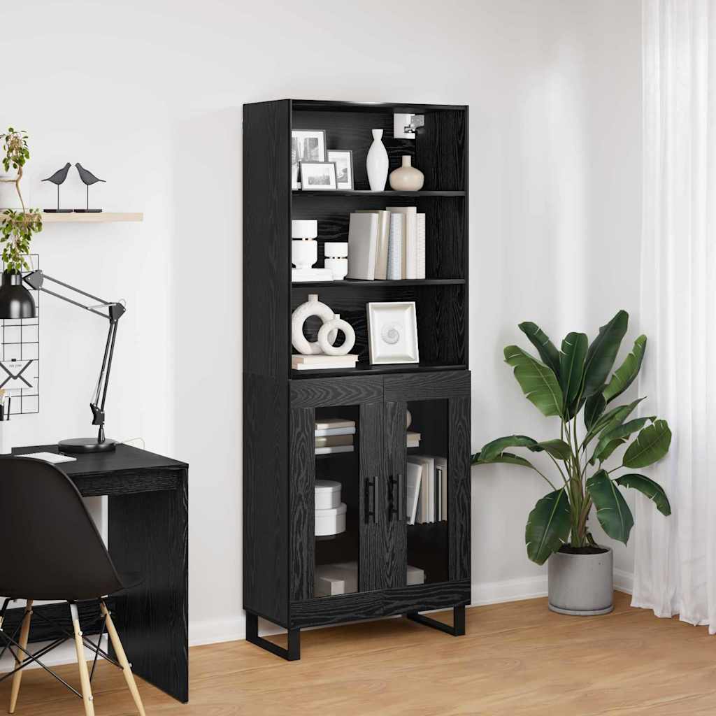 Highboard 2 kom. Crni hrast 69,5 x 34 x 180 cm
