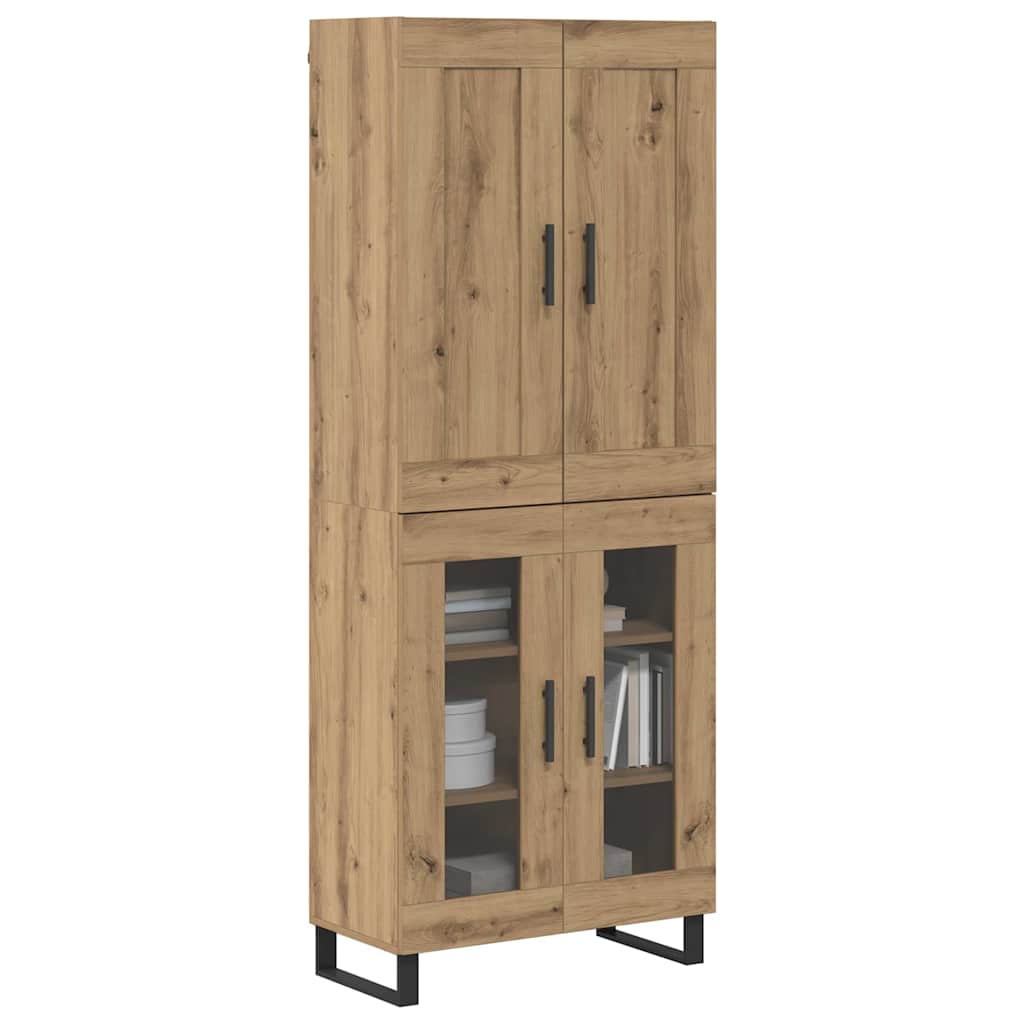 Highboard Umjetnički hrast 69,5 x 34 x 180 cm Konstruirano drvo