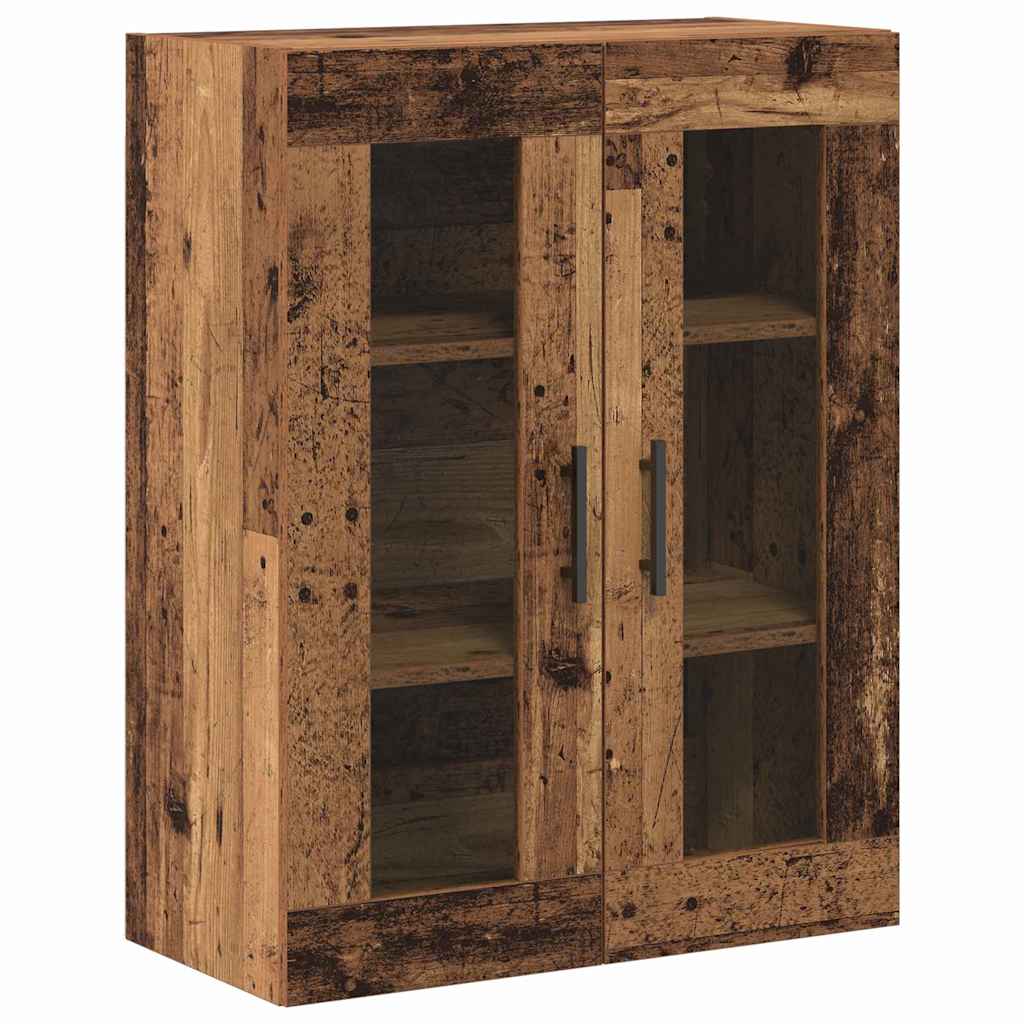 Highboard 2 pcs Staro drvo Inženjerska drva i staklo