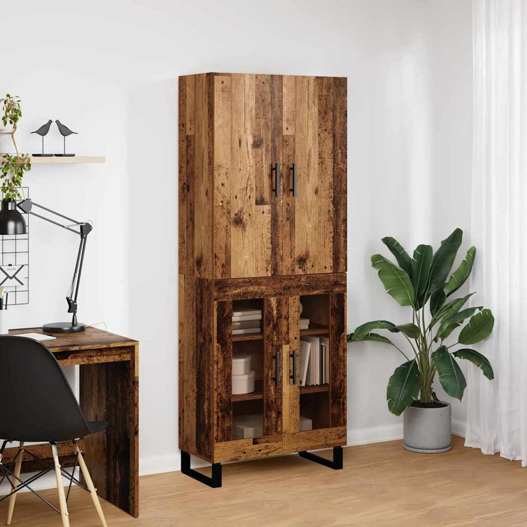 Highboard 2 pcs Staro drvo 69,5 x 34 x 180 cm