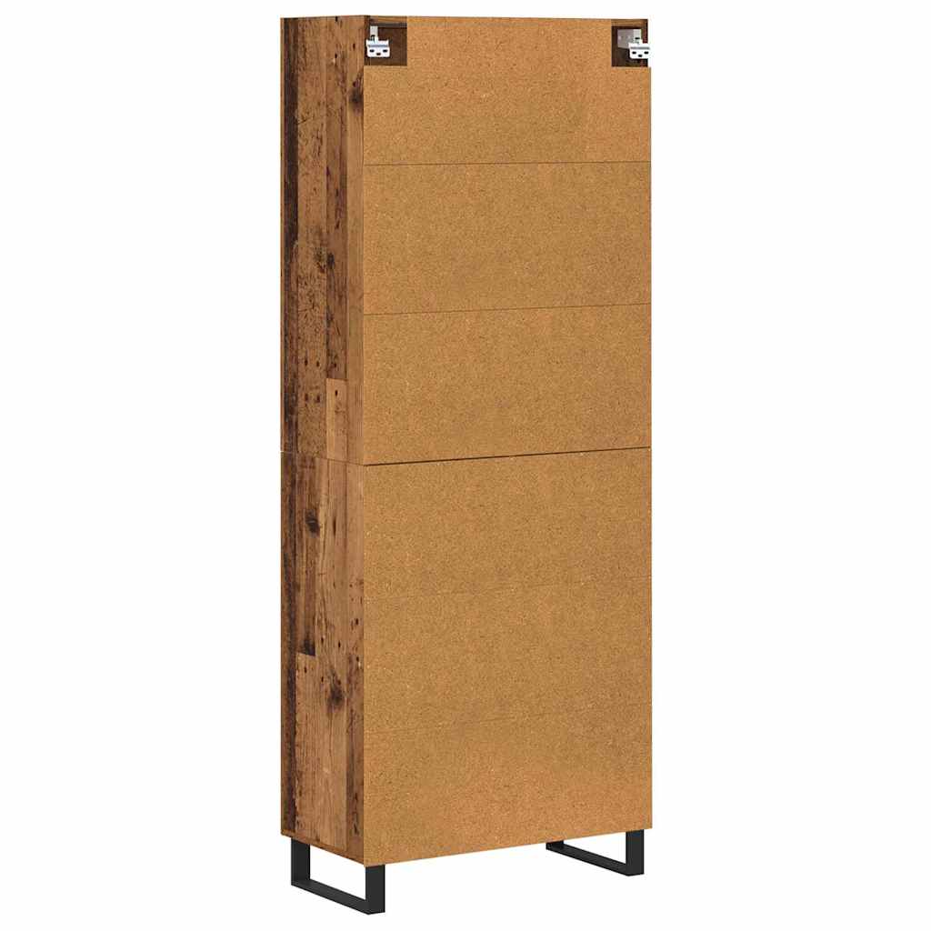 Highboard 2 pcs Staro drvo 69,5 x 34 x 180 cm