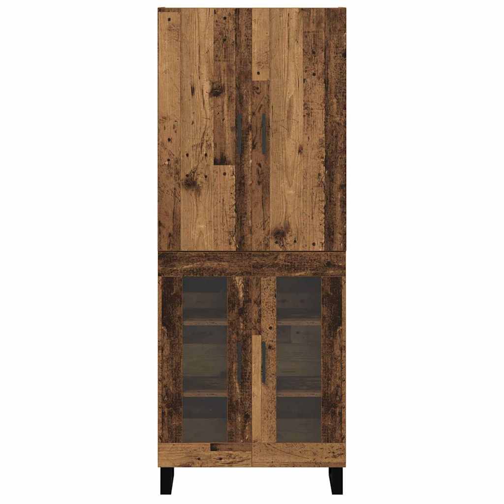 Highboard 2 pcs Staro drvo 69,5 x 34 x 180 cm