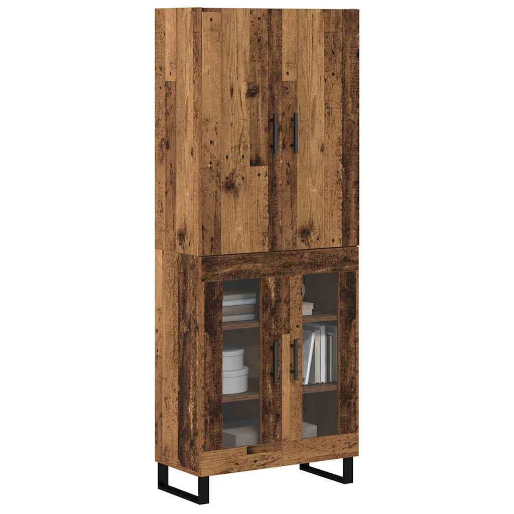 Highboard 2 pcs Staro drvo 69,5 x 34 x 180 cm
