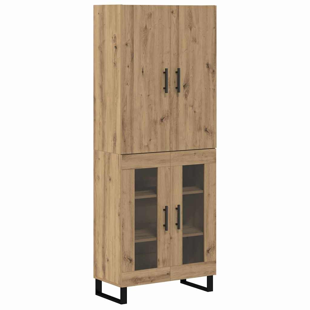 Highboard 2 pcs Umjetnički hrast 69,5 x 34 x 180 cm
