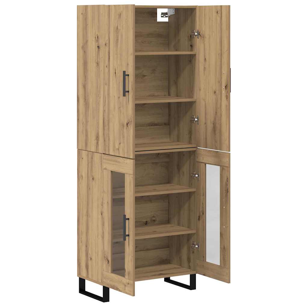 Highboard 2 pcs Umjetnički hrast 69,5 x 34 x 180 cm