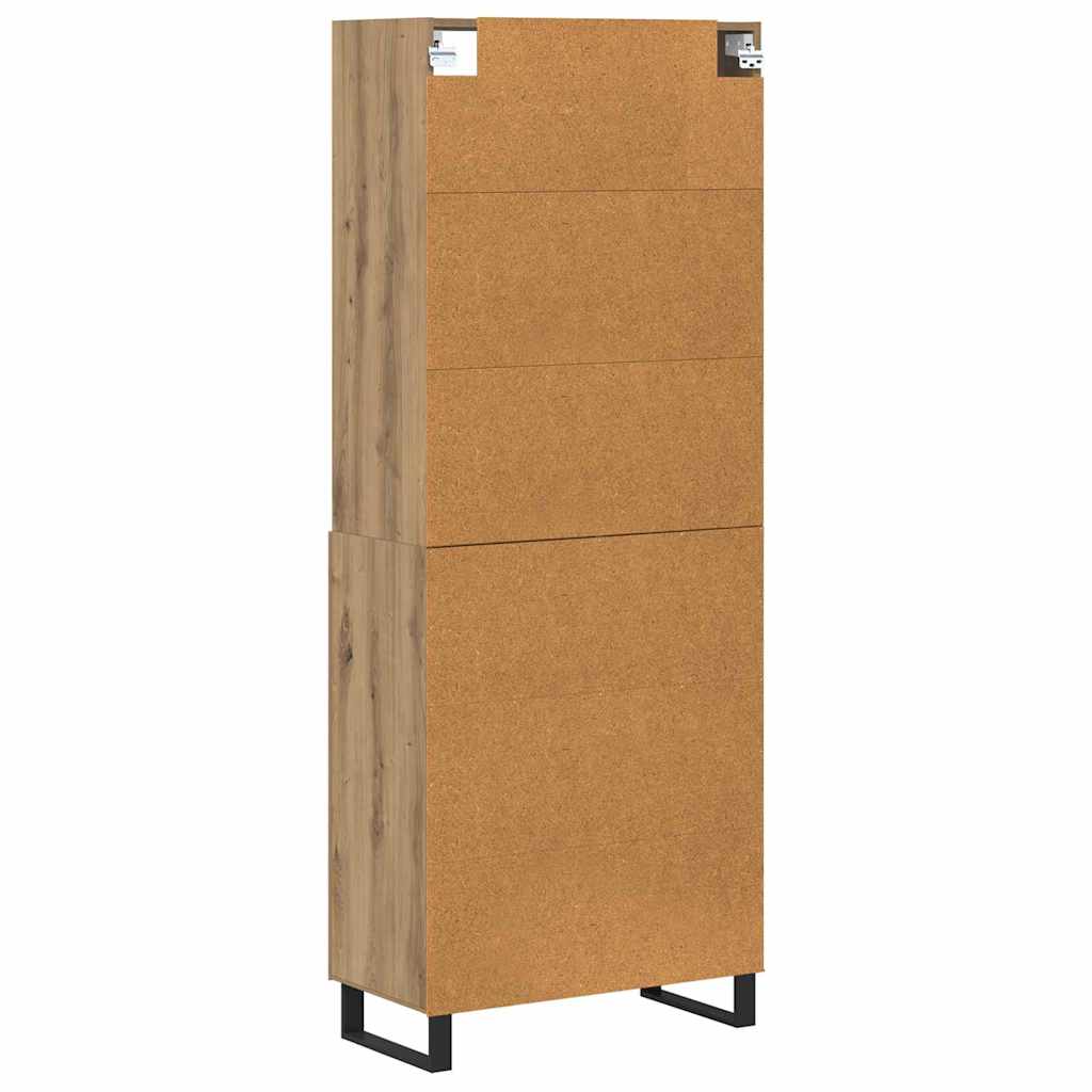 Highboard 2 pcs Umjetnički hrast 69,5 x 34 x 180 cm