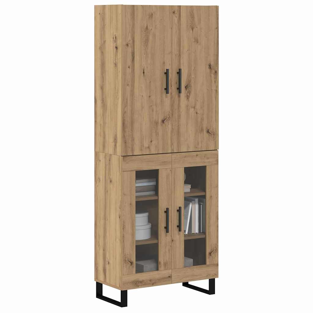 Highboard 2 pcs Umjetnički hrast 69,5 x 34 x 180 cm