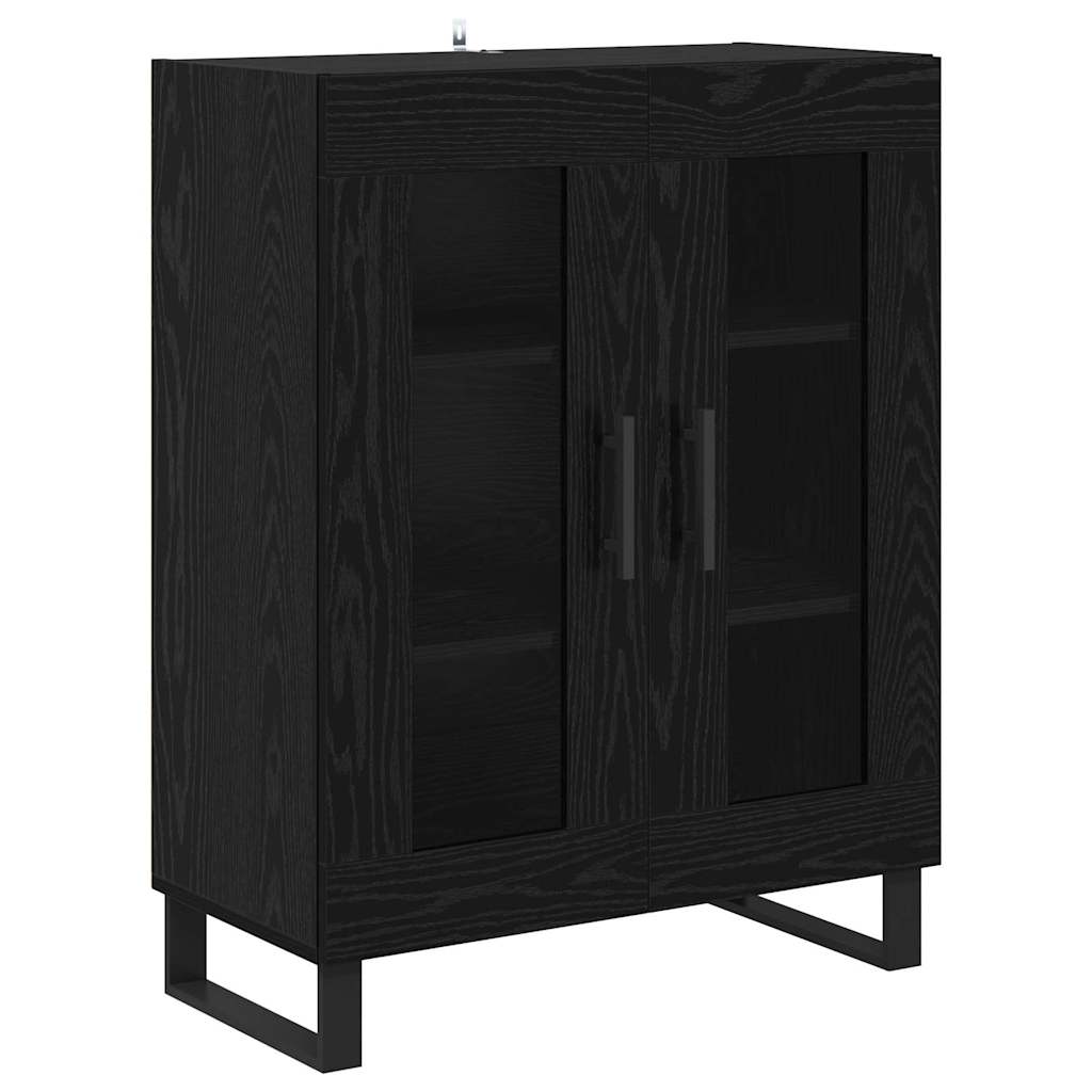 Highboard 2 pcs Crni hrast 69,5 x 34 x 180 cm