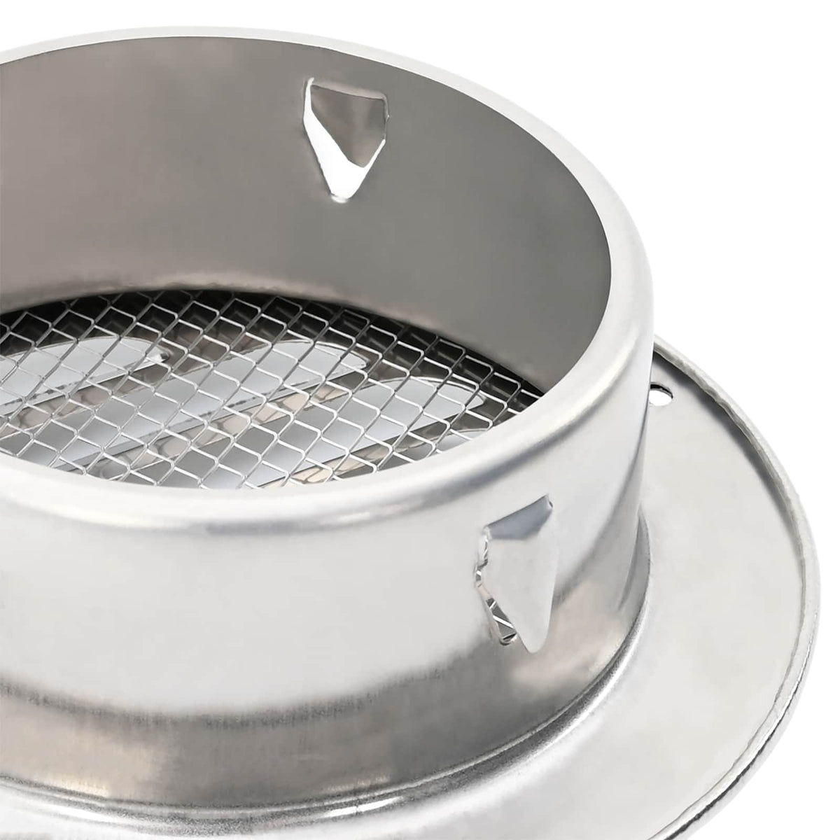 Pokrov ventilacije 4 pcs Srebrno 80 mm Nehrđajući čelik