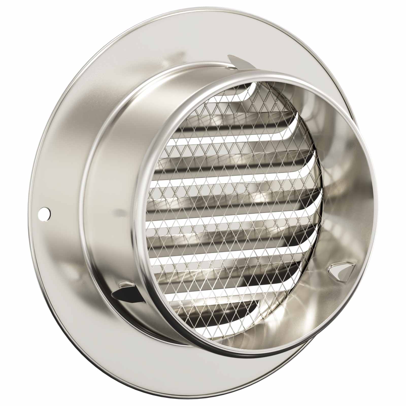 Pokrov ventilacije 4 pcs Srebrno 80 mm Nehrđajući čelik