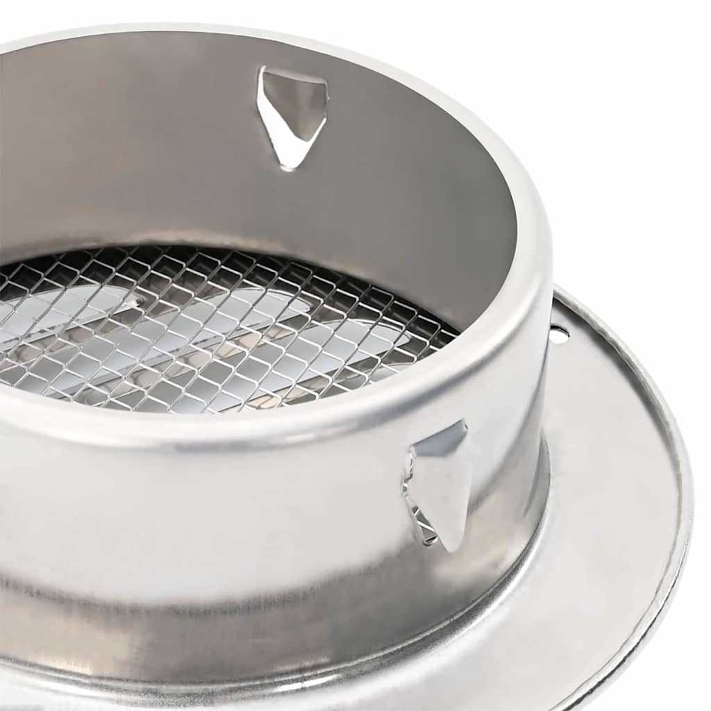 Pokrov ventilacije 4 pcs Srebrno 100 mm Nehrđajući čelik