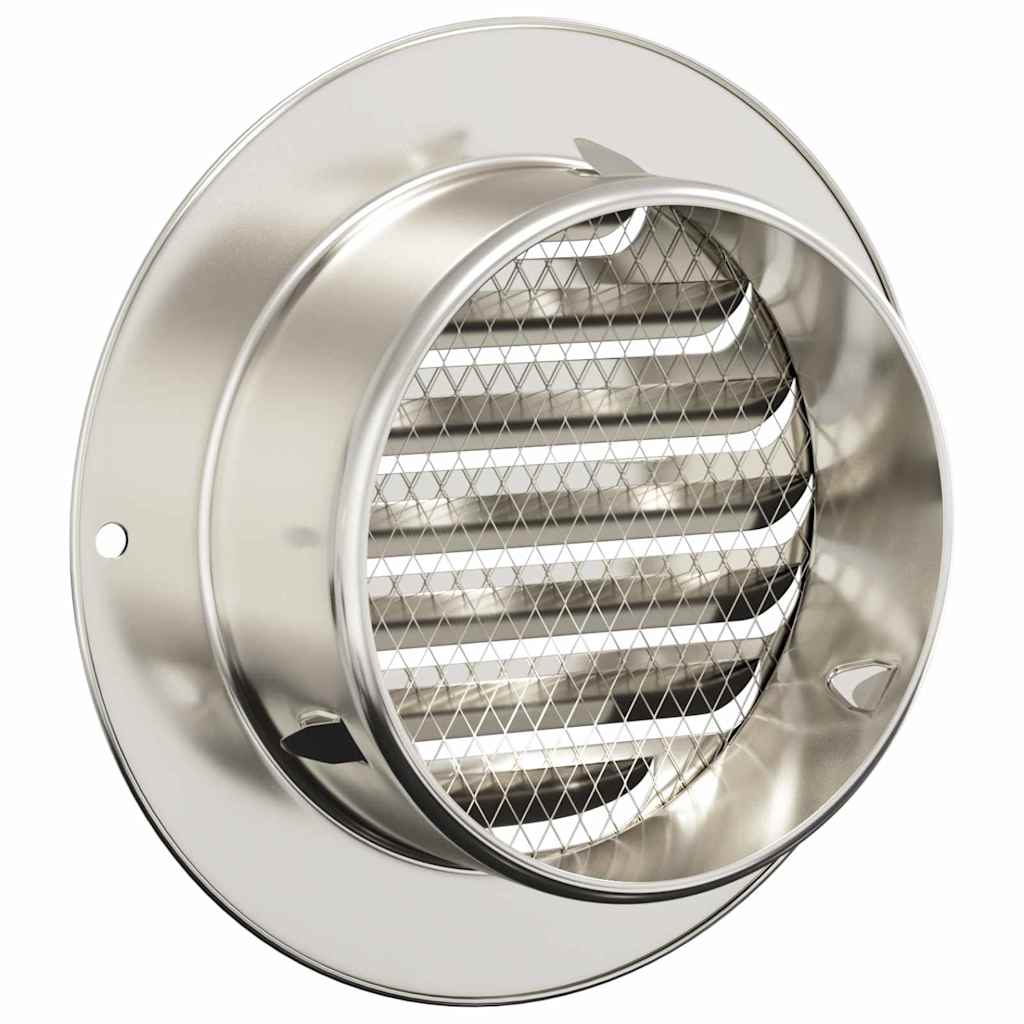 Pokrov ventilacije 4 pcs Srebrno 100 mm Nehrđajući čelik
