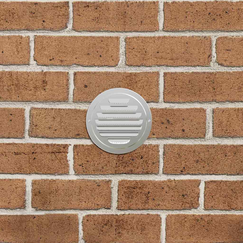 Pokrov ventilacije 4 pcs Srebrno 125 mm Nehrđajući čelik