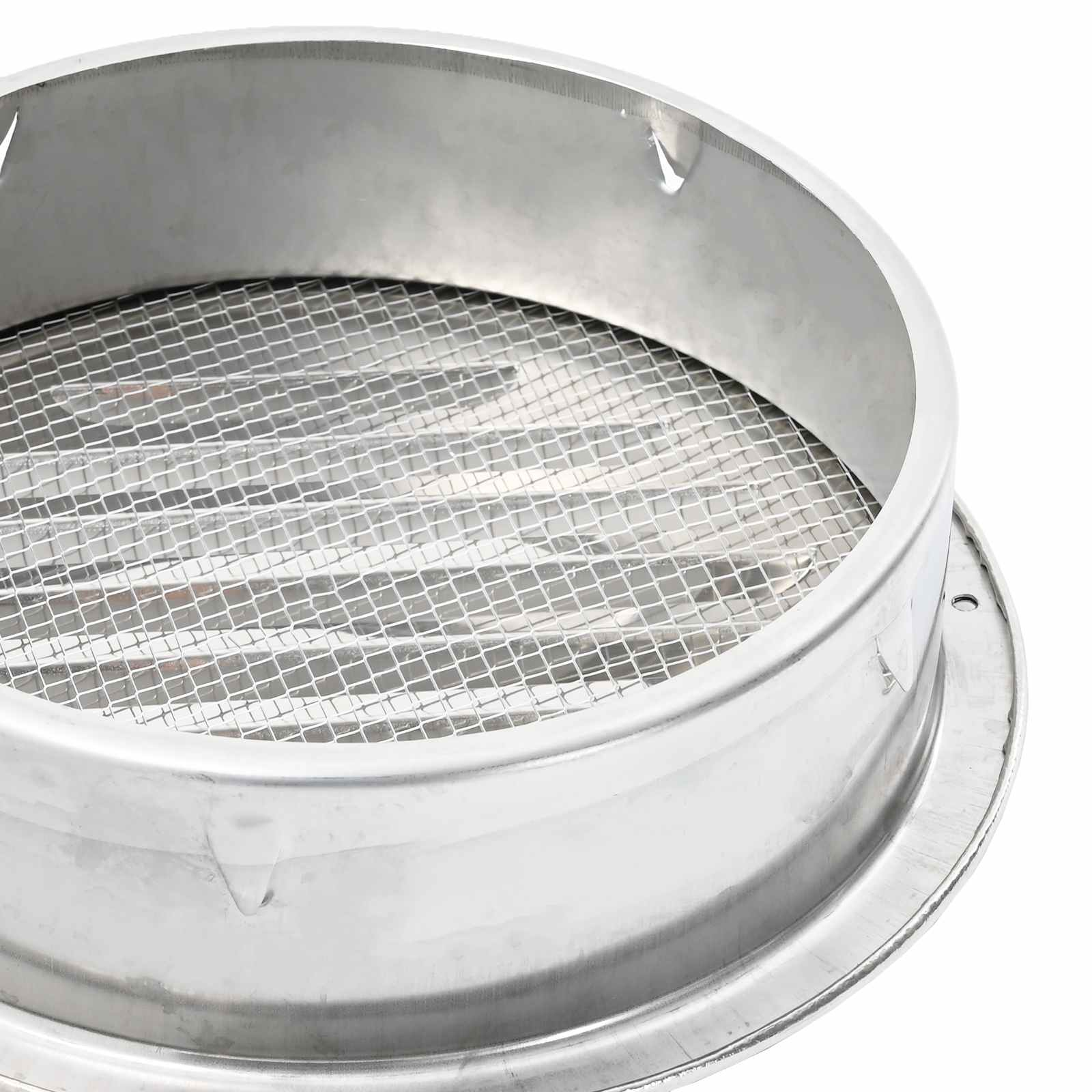 Pokrov ventilacije 4 pcs Srebrno 150 mm Nehrđajući čelik