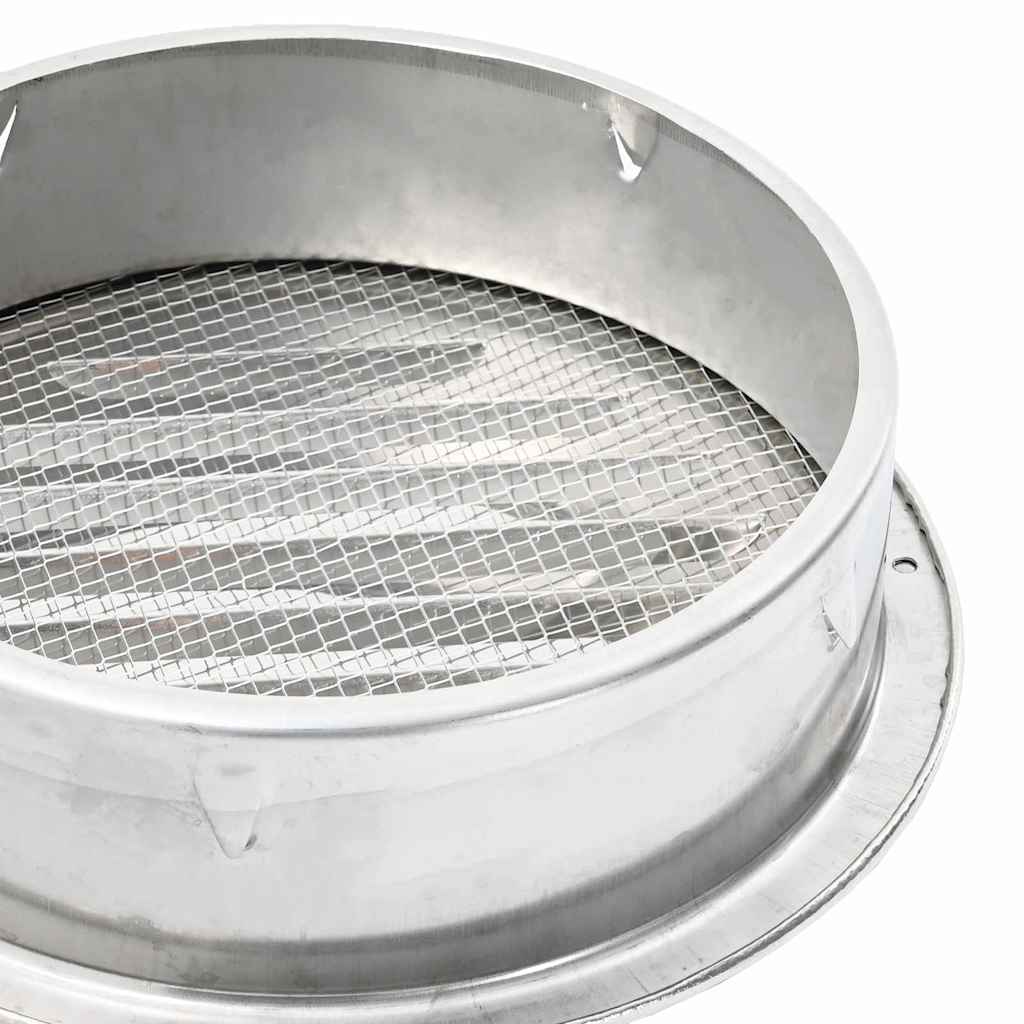 Pokrov ventilacije 4 pcs Srebrno 200 mm Nehrđajući čelik