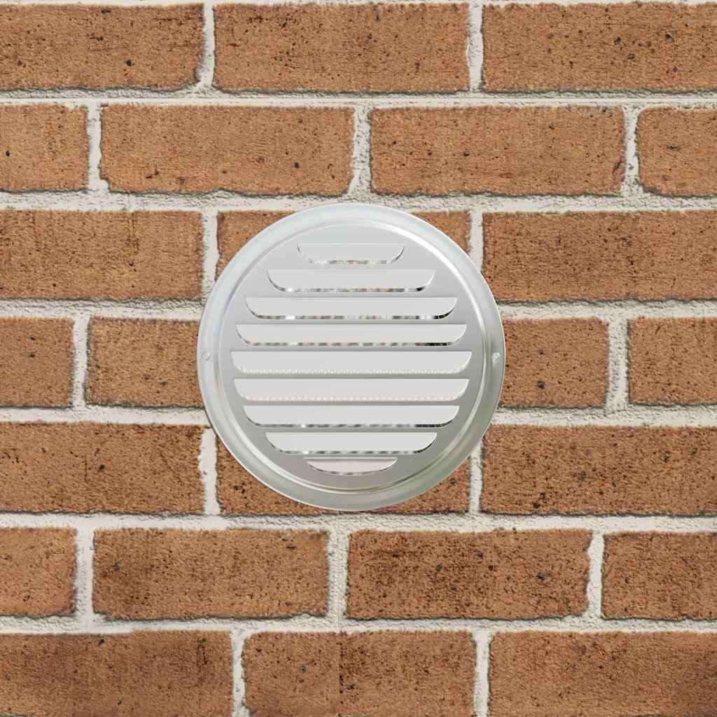 Pokrov ventilacije 4 pcs Srebrno 200 mm Nehrđajući čelik