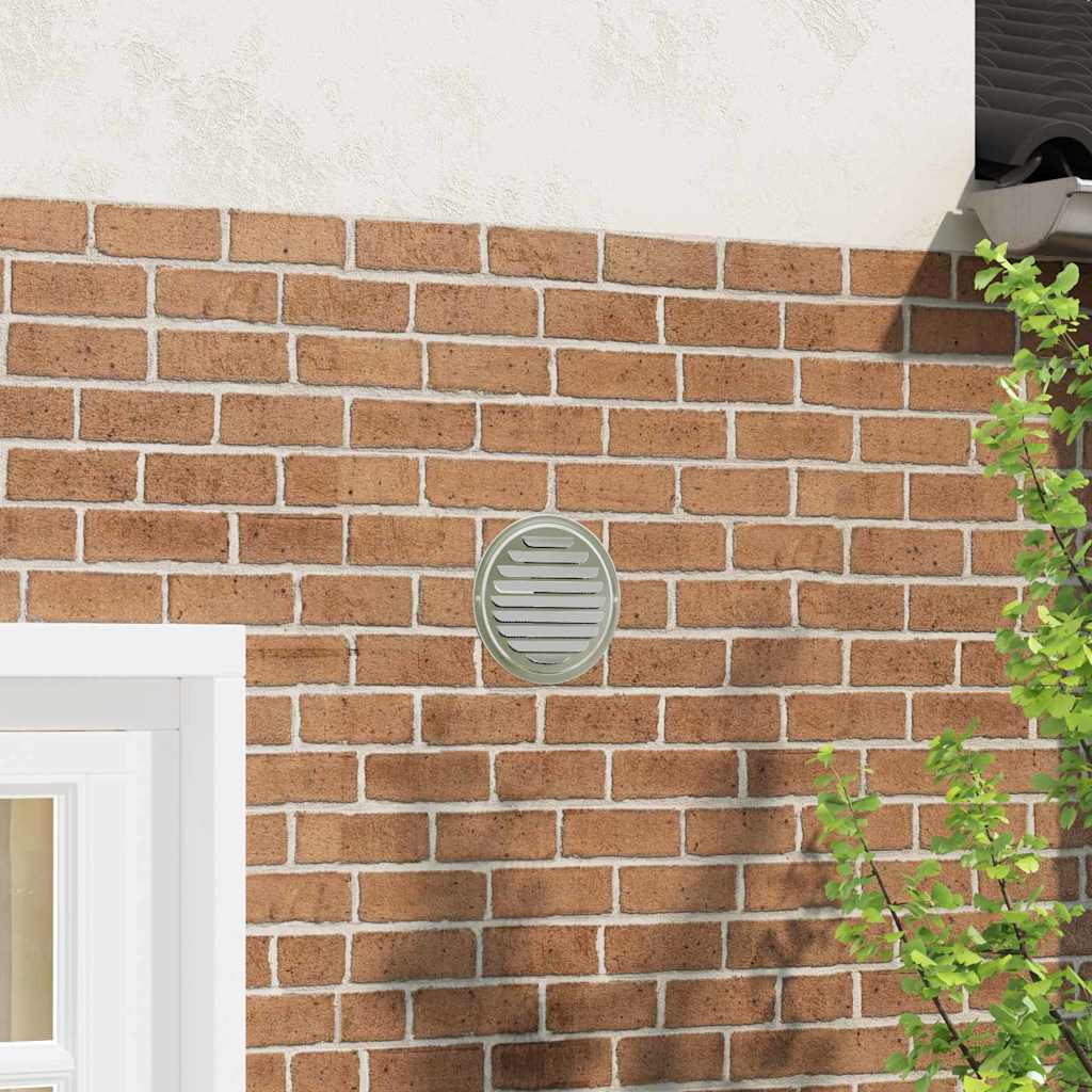 Pokrov ventilacije 4 pcs Srebrno 200 mm Nehrđajući čelik