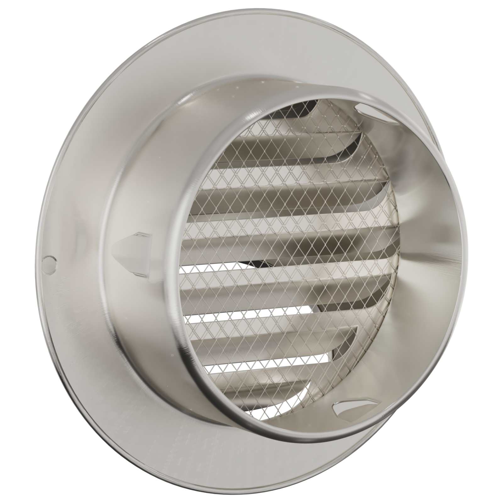 Pokrov ventilacije 2 pcs Srebrno 80 mm Nehrđajući čelik