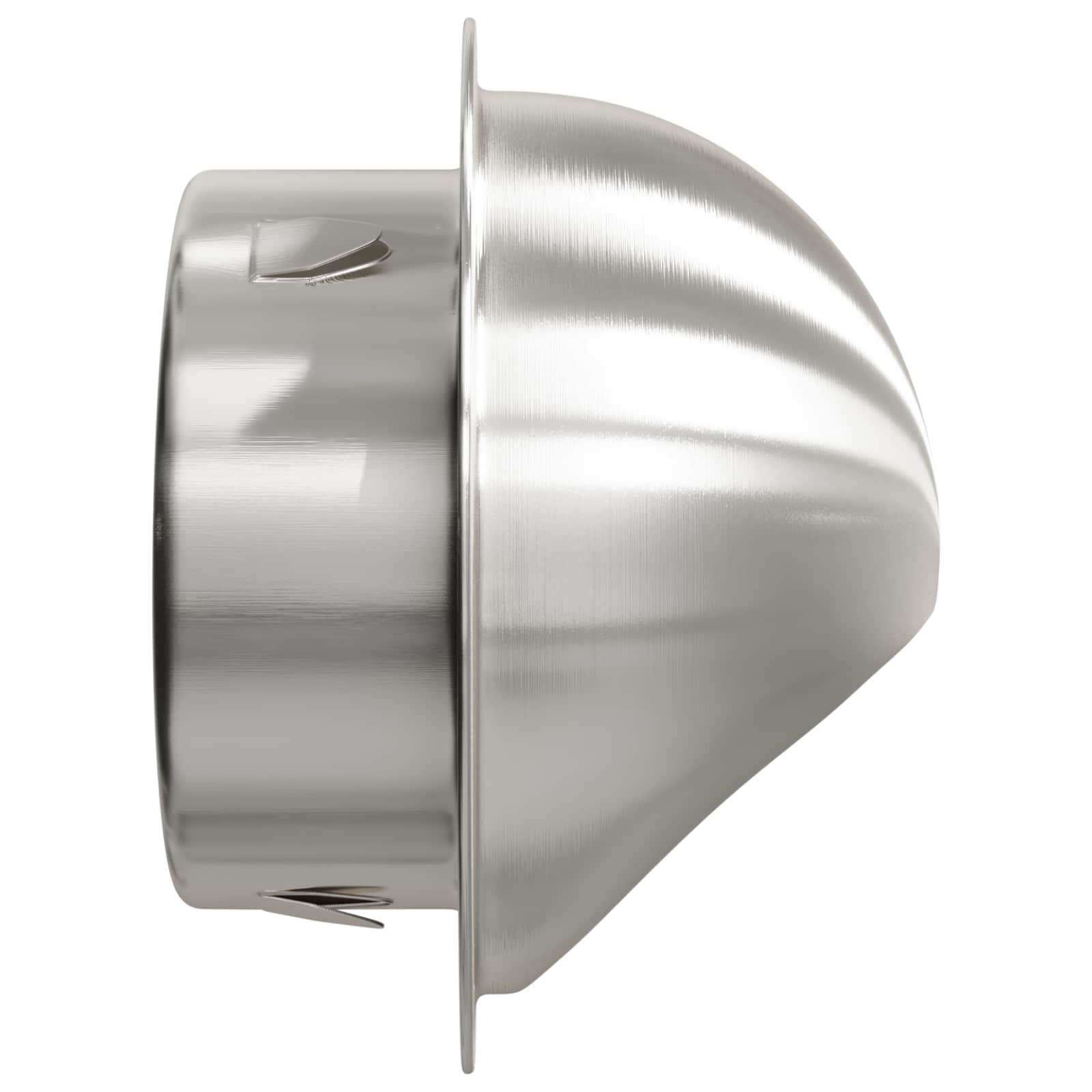 Pokrov ventilacije 2 pcs Srebrno 80 mm Nehrđajući čelik