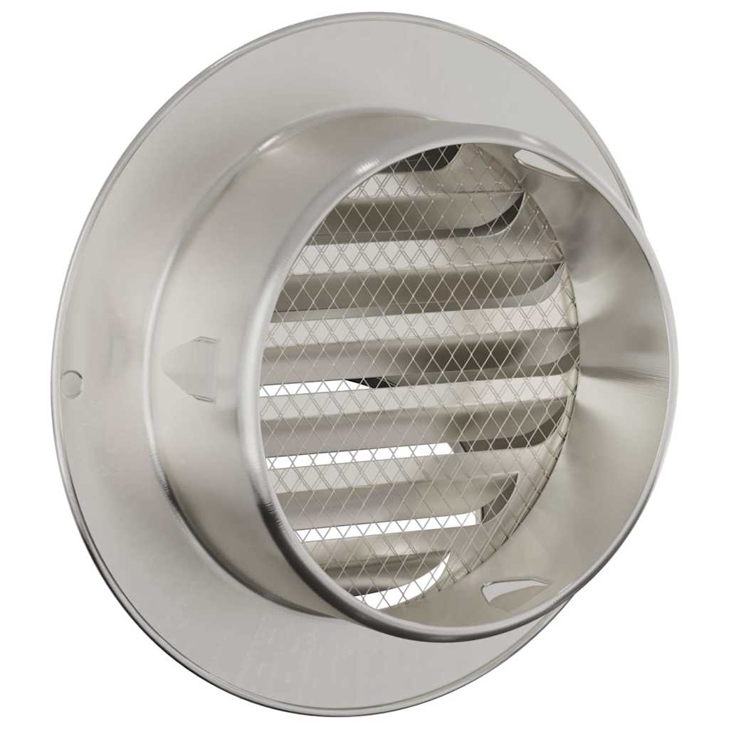 Pokrov ventilacije 2 pcs Srebrno 100 mm Nehrđajući čelik