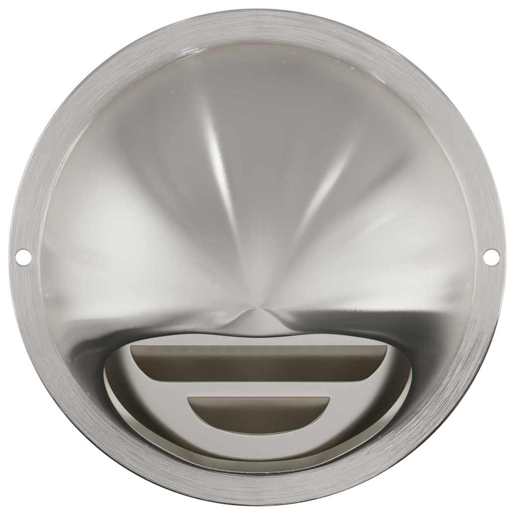 Pokrov ventilacije 2 pcs Srebrno 100 mm Nehrđajući čelik