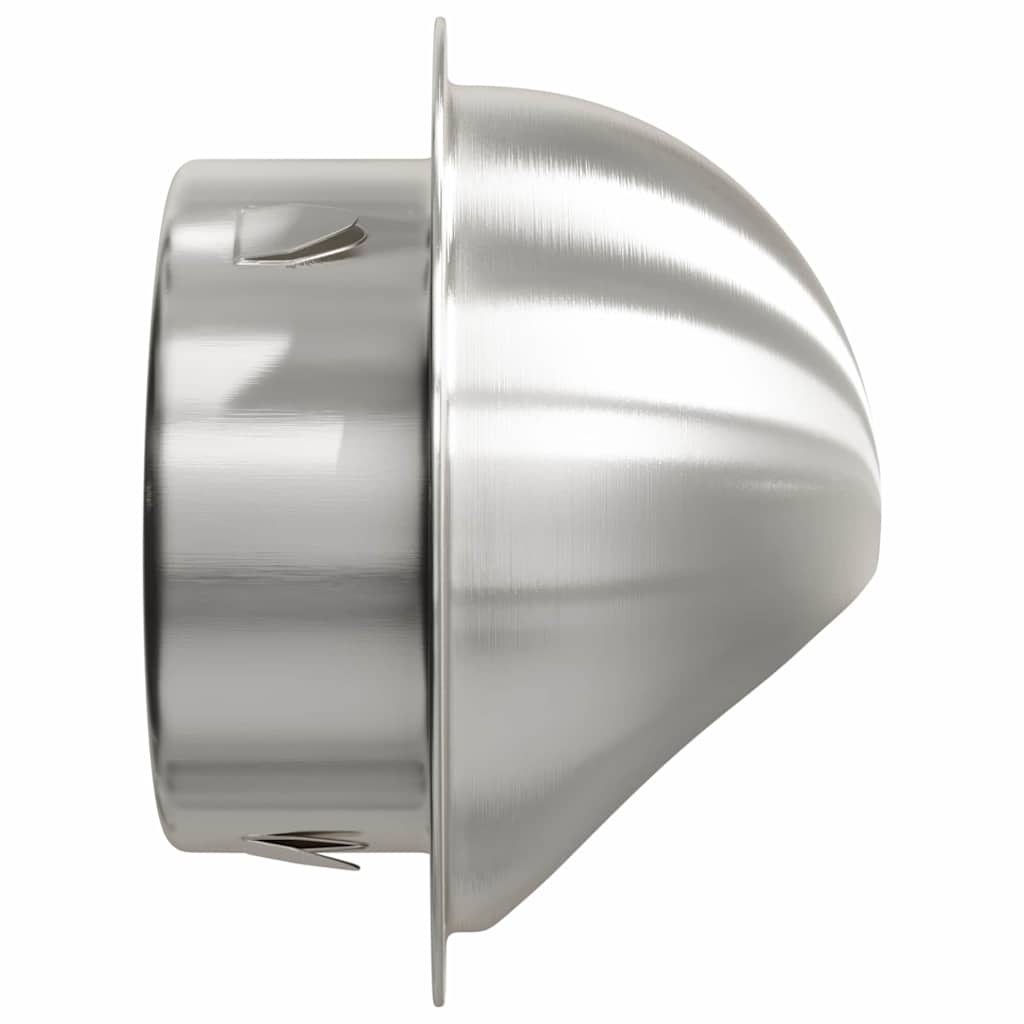 Pokrov ventilacije 2 pcs Srebrno 100 mm Nehrđajući čelik