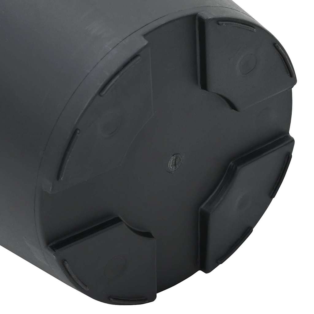 Okrugla saksija za cveće 6 pcs Crna Ø 17 x 14 cm Plastika