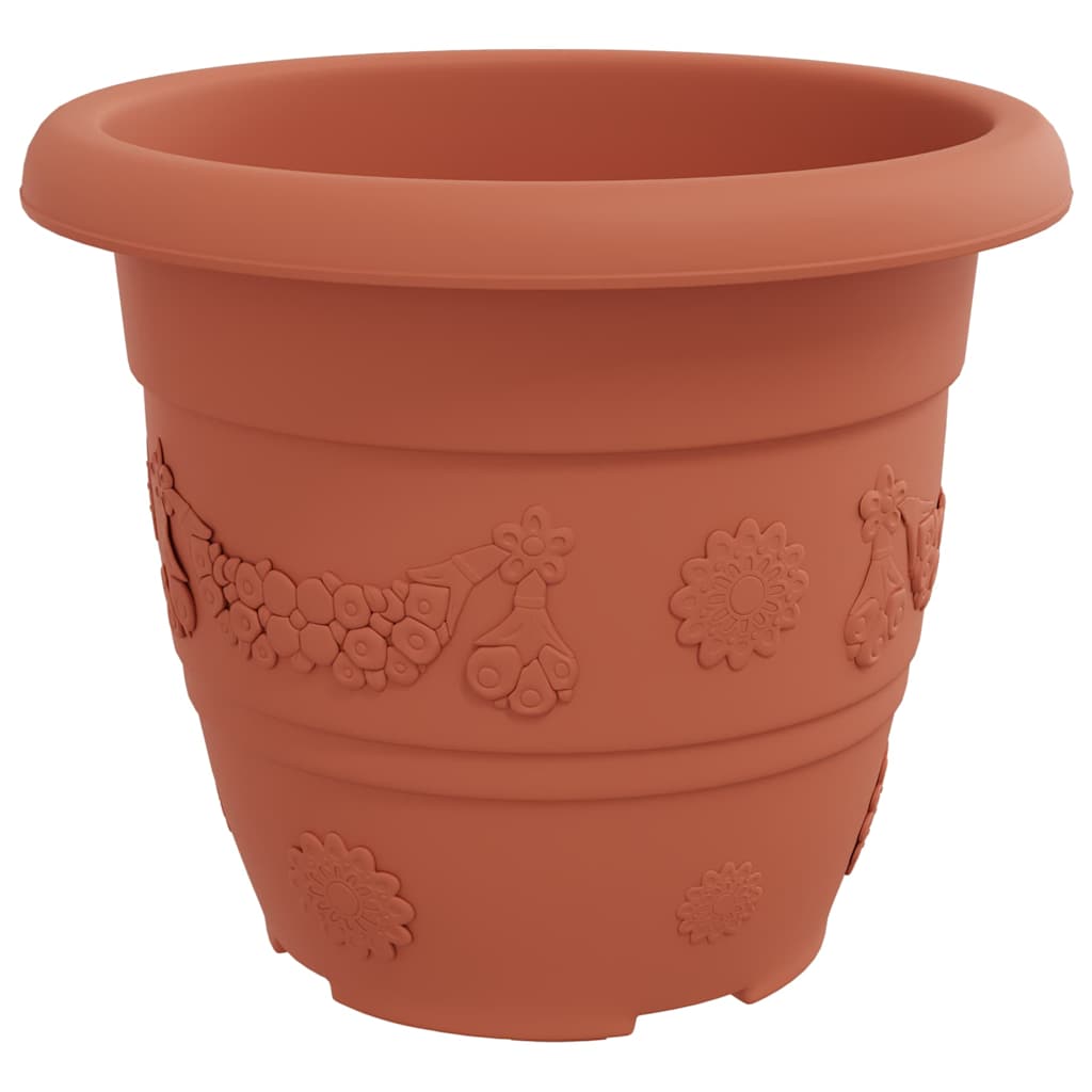 Okrugla saksija za cveće 6 pcs Crvena cigla Ø 30 x 25 cm