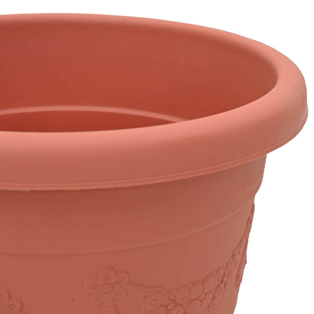 Okrugla saksija za cveće 24 pcs Crvena cigla Ø 26 x 21.5 cm