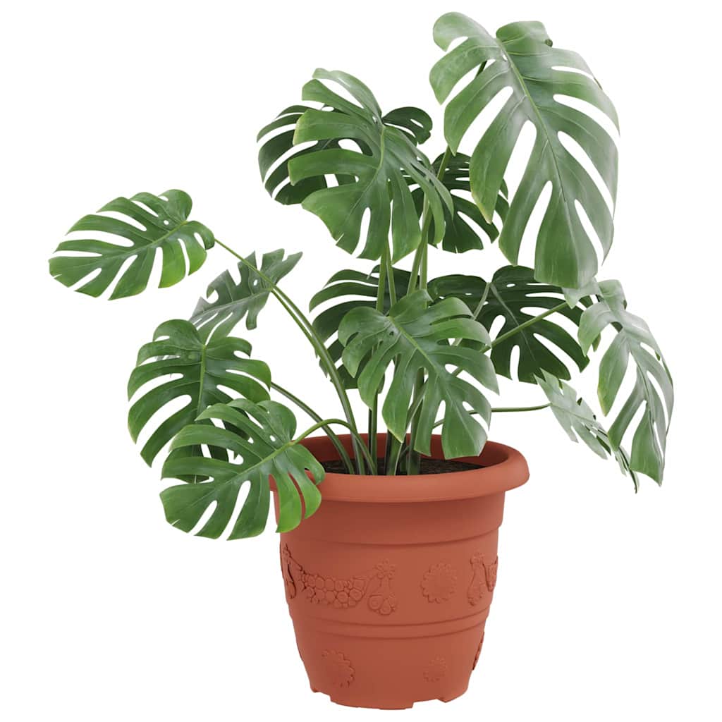 Okrugla saksija za cveće 24 pcs Crvena cigla Ø 30 x 25 cm