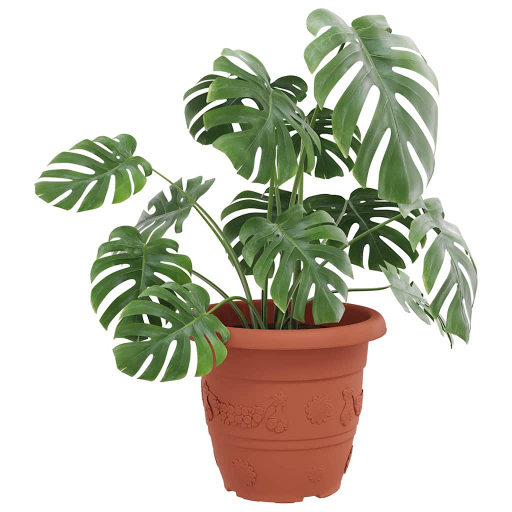 Okrugla saksija za cveće 24 pcs Crvena cigla Ø 34 x 28 cm