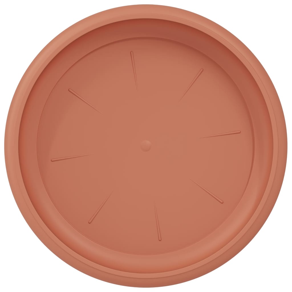 Kružni Pladanj za Cvijeće 24 pcs Crvena cigla Ø 21,5 x 2,5 cm