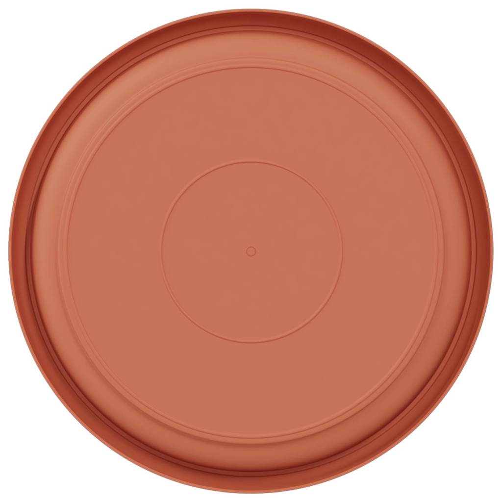 Kružni Pladanj za Cvijeće 24 pcs Crvena cigla Ø 23,5 x 2,5 cm