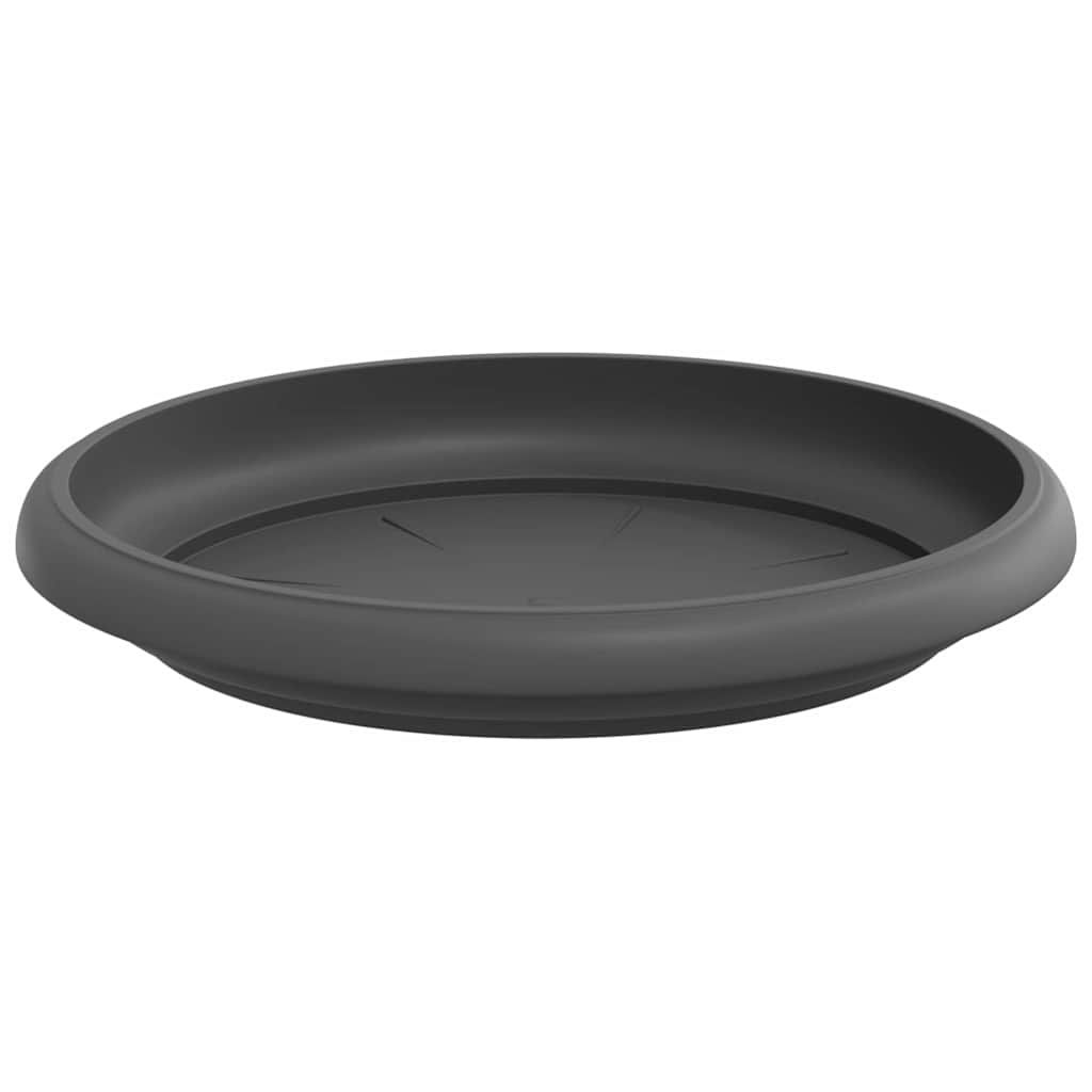 Kružni Pladanj za Cvijeće 24 pcs Crna Ø 14 x 2 cm Plastika