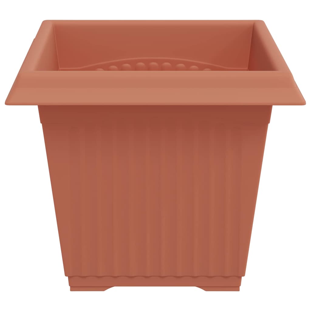 Kvadratna saksija za cvijeće 6 pcs Crvena cigla 20 x 20 x 16 cm
